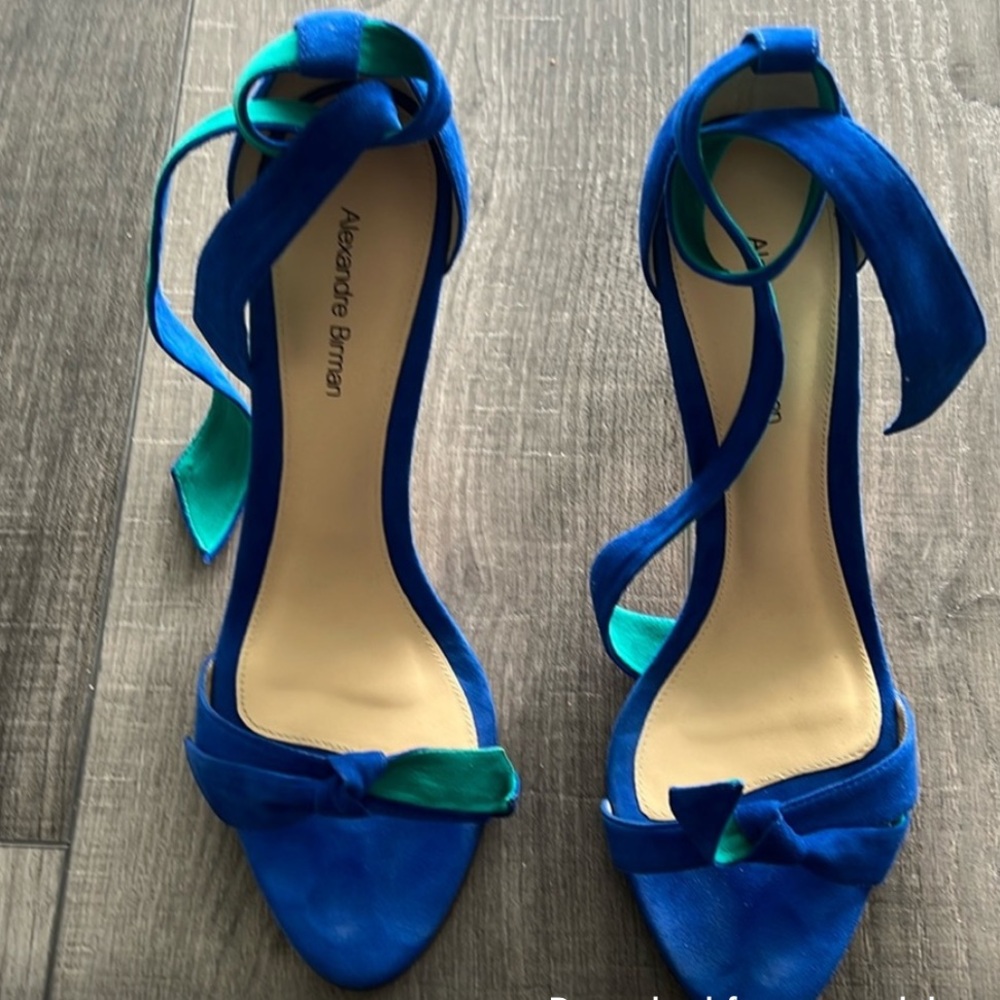Alexandre Birman Blue and Green Heels